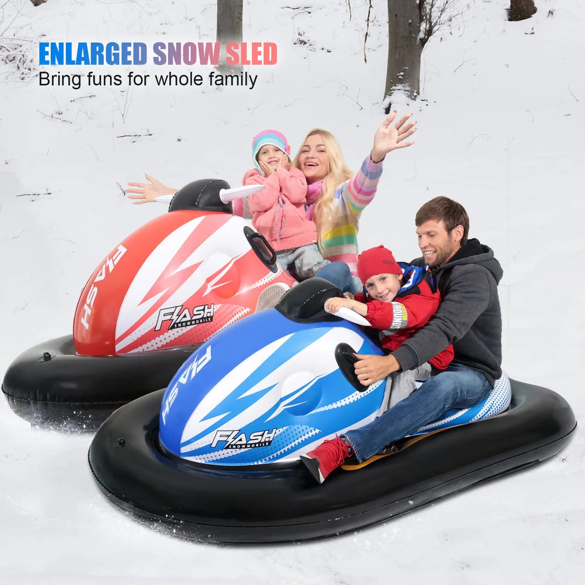 Tobogán de Nieve de PVC para Diversión Invernal, Actividades al Aire Libre, Motos de Nieve Inflables, Trineos de Nieve