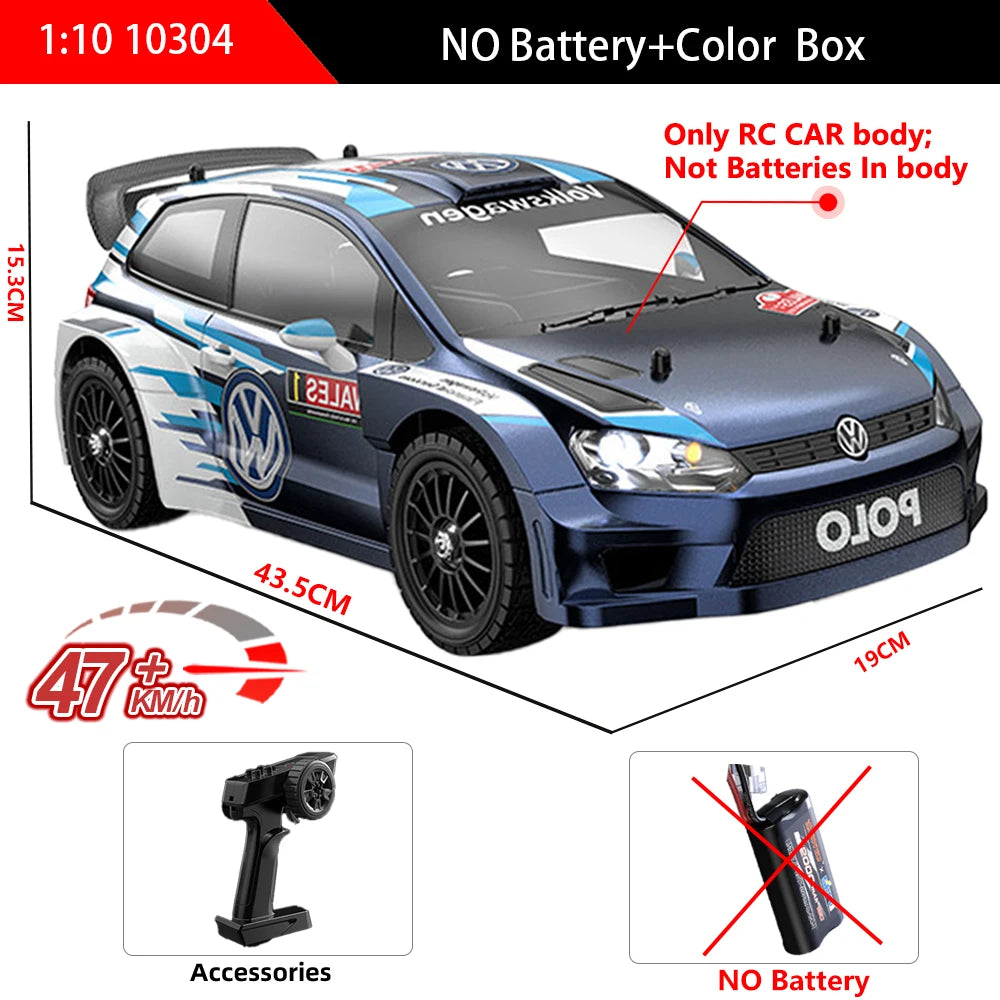 Hyperr Go MJX 10304 1/10 Coche de Carreras de Alta Velocidad con Motor sin Escobillas 2S 47KM/H, Coche Todoterreno Profesional 4WD con Control Remoto 3S 70KM/H, Camiones Monstruo con Motor de Escobillas, Juguetes para Adultos