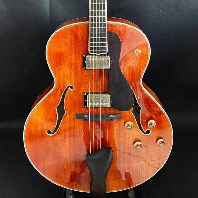 Guitarra Eléctrica de Cuerpo Hueco Hecha a Mano y Personalizable