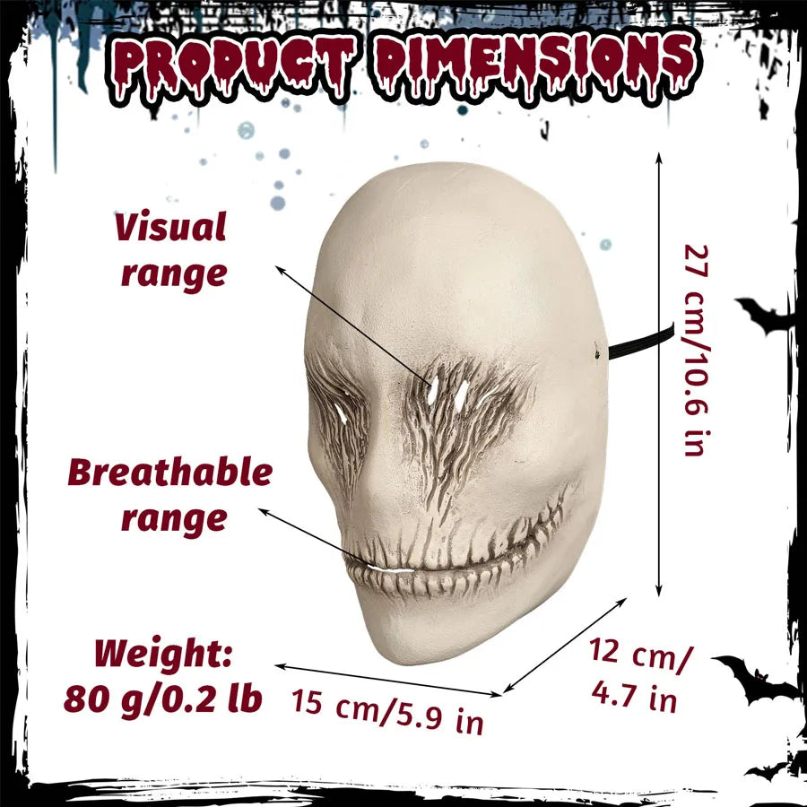 Disfraz de Calavera para Halloween, Resistente y Duradero, Calavera Simulada para Accesorios de Habitaciones Secretas de Halloween