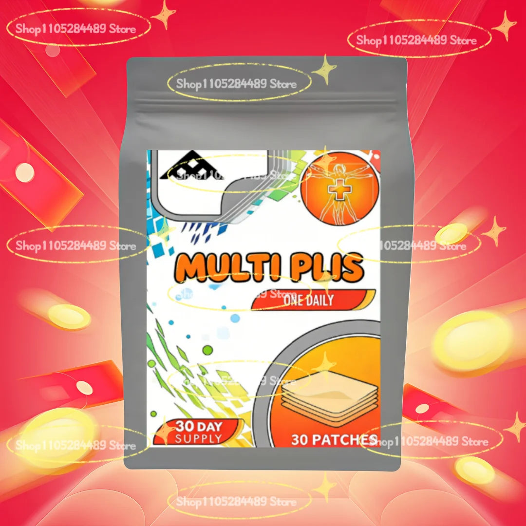 Parches Transdérmicos Multivitamínicos Proactivos 65+ para Hombres y Mujeres, con Vitamina Zinc, B12, Biotina, Calcio, 30 Parches
