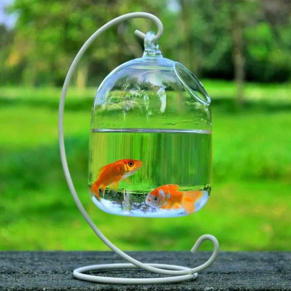 Wall Hanging Hydroponics Vase Home Decoration Aquarium Decoration Hanging Glass Fish Bowl Vase Ornament Fish Tank Fish Bowl