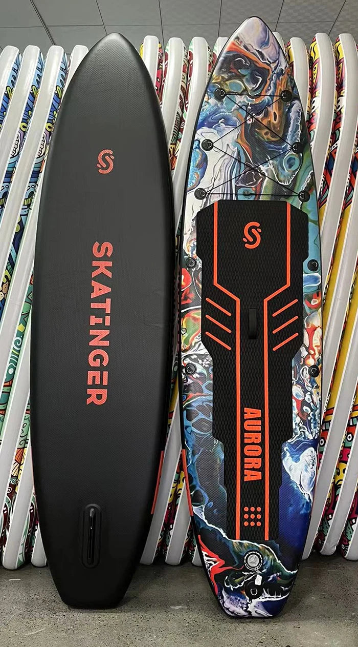 SKATINGER - Tabla de Paddle Surf Inflable de Doble Capa de 11&