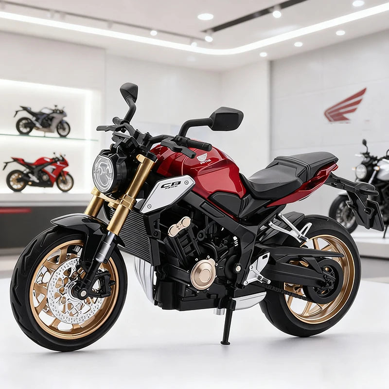 1:12 CB650R E-Clutch Alloy Die Cast Motorcycle Model Vehicle Collection Sound and Light Off Road Autocycle Toys Car