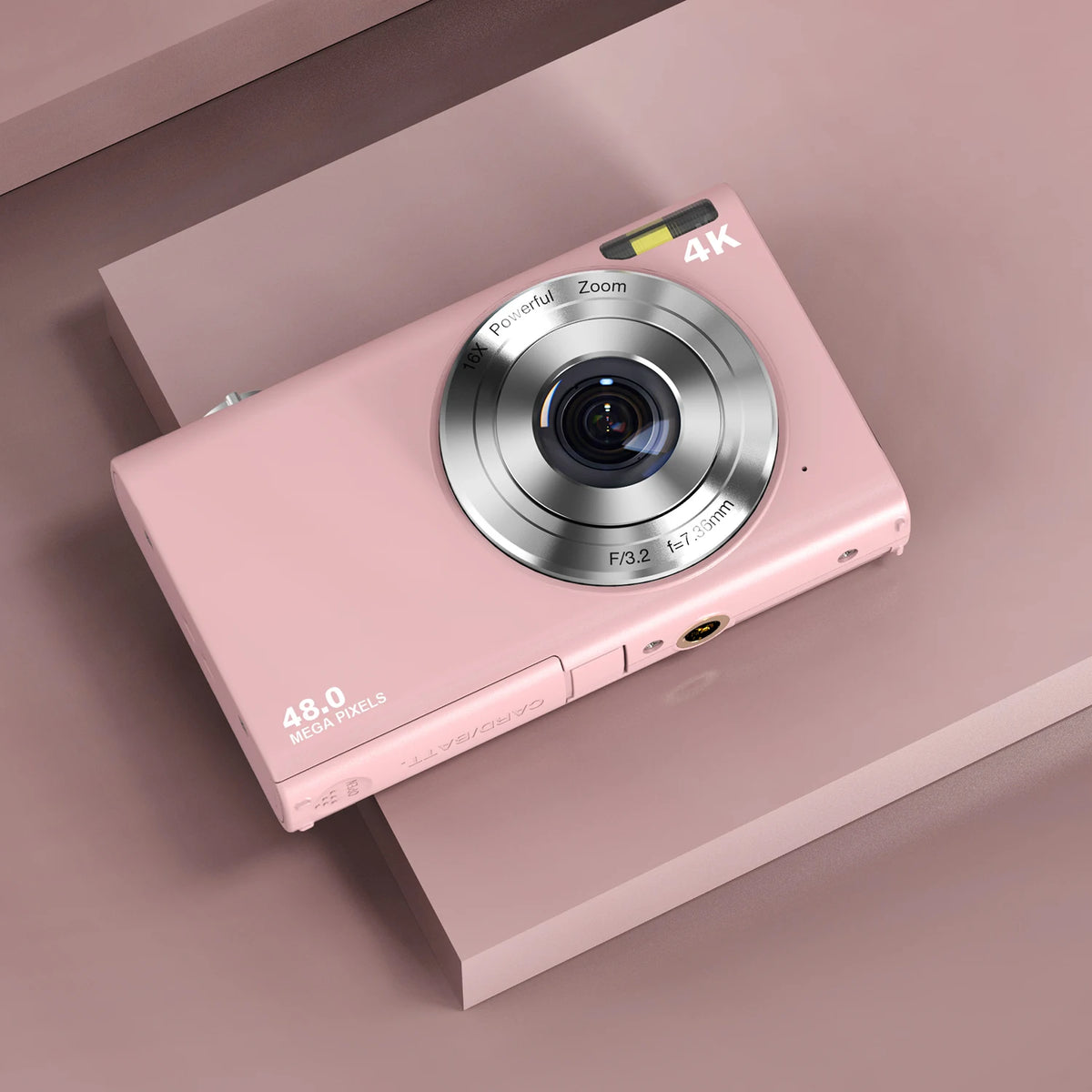Cámara Digital 4K con Enfoque Automático, Cámara para Vlogging HD de 48MP con Pantalla Grande de 2.8 Pulgadas, Videocámara para Fotografía para Niños y Adultos
