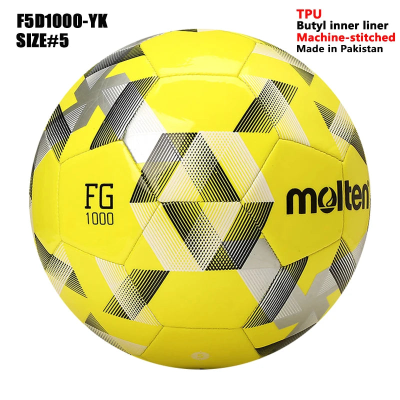 Balones de Fútbol Molten 2027, Tamaño Estándar 5 y 4, Alta Calidad, para Deportes de Equipo al Aire Libre, Partidos, Entrenamientos de Fútbol