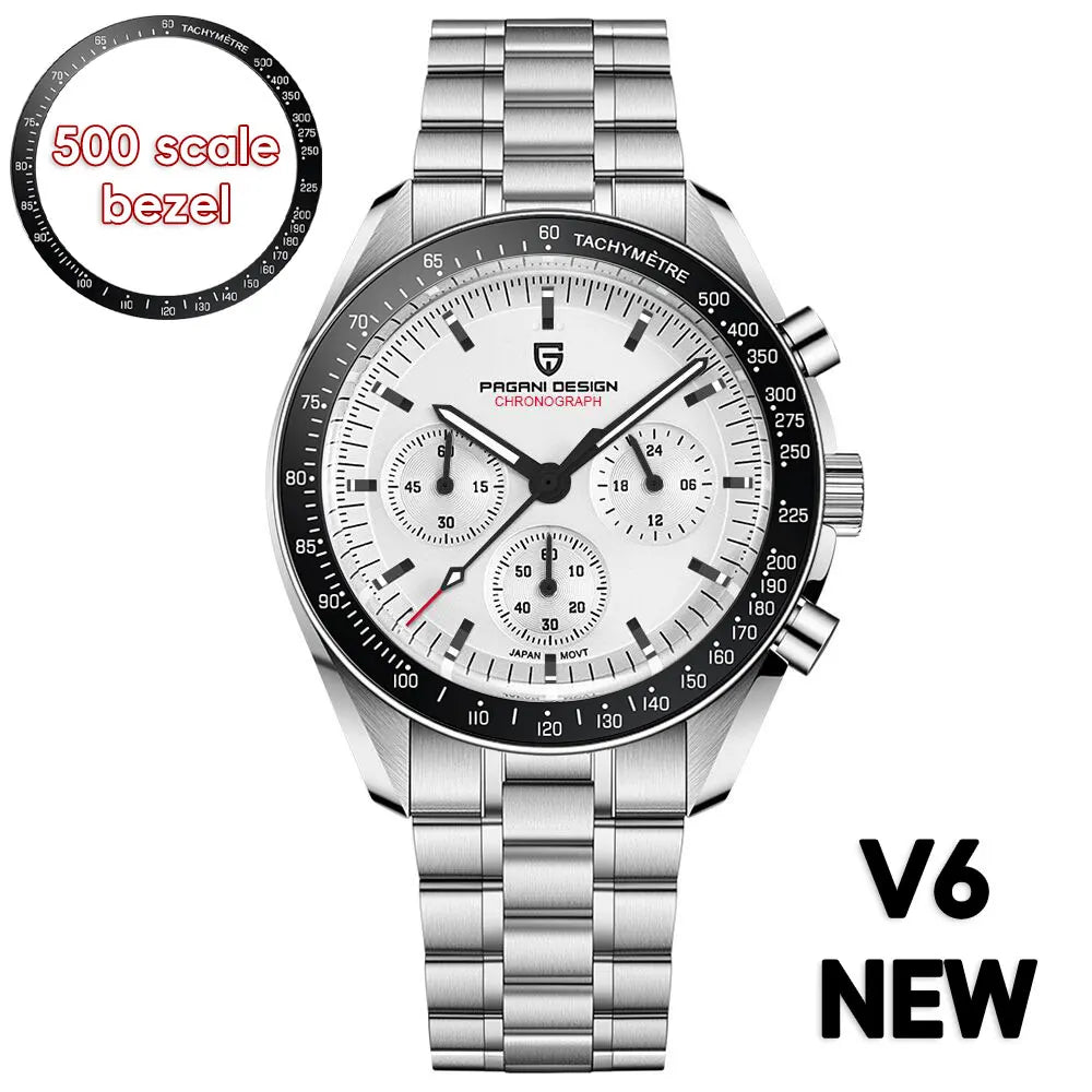 Relojes para hombre PAGANI DESIGN AK Project Mars 2026, reloj de cuarzo de lujo para hombre, cronógrafo deportivo con cristal de zafiro AR, fecha automática