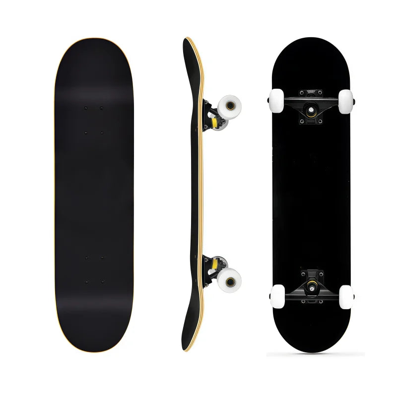 Patineta Profesional de Madera de Arce de 7 Capas, Resistente, Capacidad de 240 Libras, Tabla Completa para Principiantes y Adultos, con Doble Kick Estable