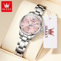 OLEVS 3668 Women Watch Luxury Original Waterproof Stainless Steel Quartz Watch Roman Automatic Date Women Watch Reloj Para Mujer
