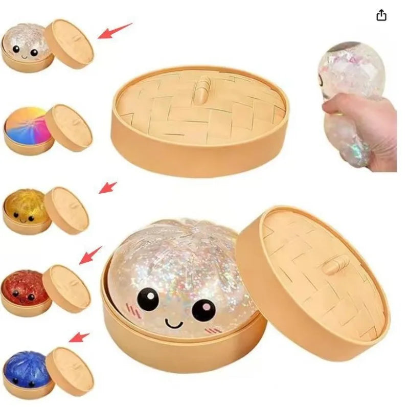 Dumplings de Tiburón Brillantes con Dinero, Suaves y Elásticos, para Aliviar el Estrés, Regalo Festivo de Halloween