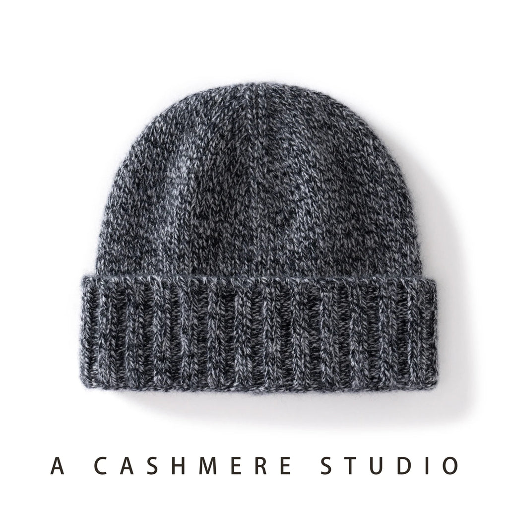 MERRILAMB, gorros de punto Unisex, gorro de Cachemira pura para exteriores, gorro de invierno, gorro de Cachemira gruesa, gorros informales suaves y cálidos para hombres y mujeres