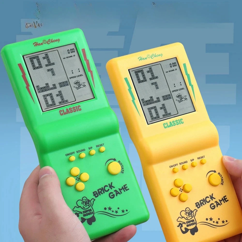Consola de juegos Tetris con pantalla grande, consola de juegos portátil clásica, nostálgica y retro, juguetes electrónicos, reproductor de juegos portátil retro, nuevo