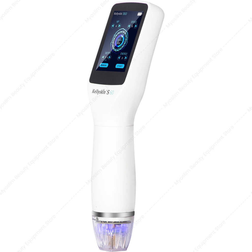Dispositivo de Belleza Portátil S60 RF Microcristalino con 3 Puntas de Aguja para Lifting Facial, Antienvejecimiento y Rejuvenecimiento de la Piel, Herramienta de Uso Doméstico