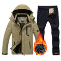 Traje de esquí de invierno para hombre, chaqueta de lana para snowboard, pantalones gruesos, cálidos, impermeables, a prueba de viento, conjuntos de esquí y snowboard, trajes de nieve para hombre