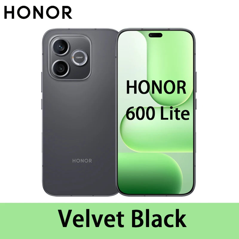 Smartphone HONOR 600 Lite 5G Versión UE MediaTek Dimensity 7100 Elite Pantalla AMOLED de 6,6" a 120Hz 6520mAh SuperCharge de 45W 108MP