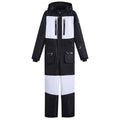 Traje de nieve unisex de una pieza, mono de esquí térmico de invierno para hombres y mujeres, ropa de esquí y snowboard de montaña impermeable a prueba de viento w