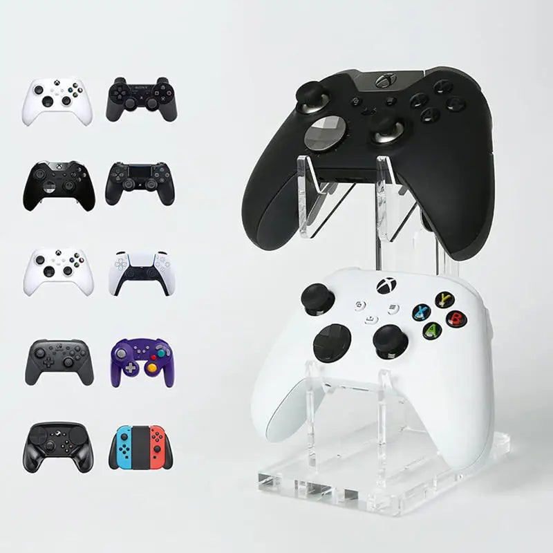 Soporte universal para mando de consola de juegos de doble capa, compatible con PS5/PS4/Switch Pro/Xbox Elite/Xbox/Xbox 360