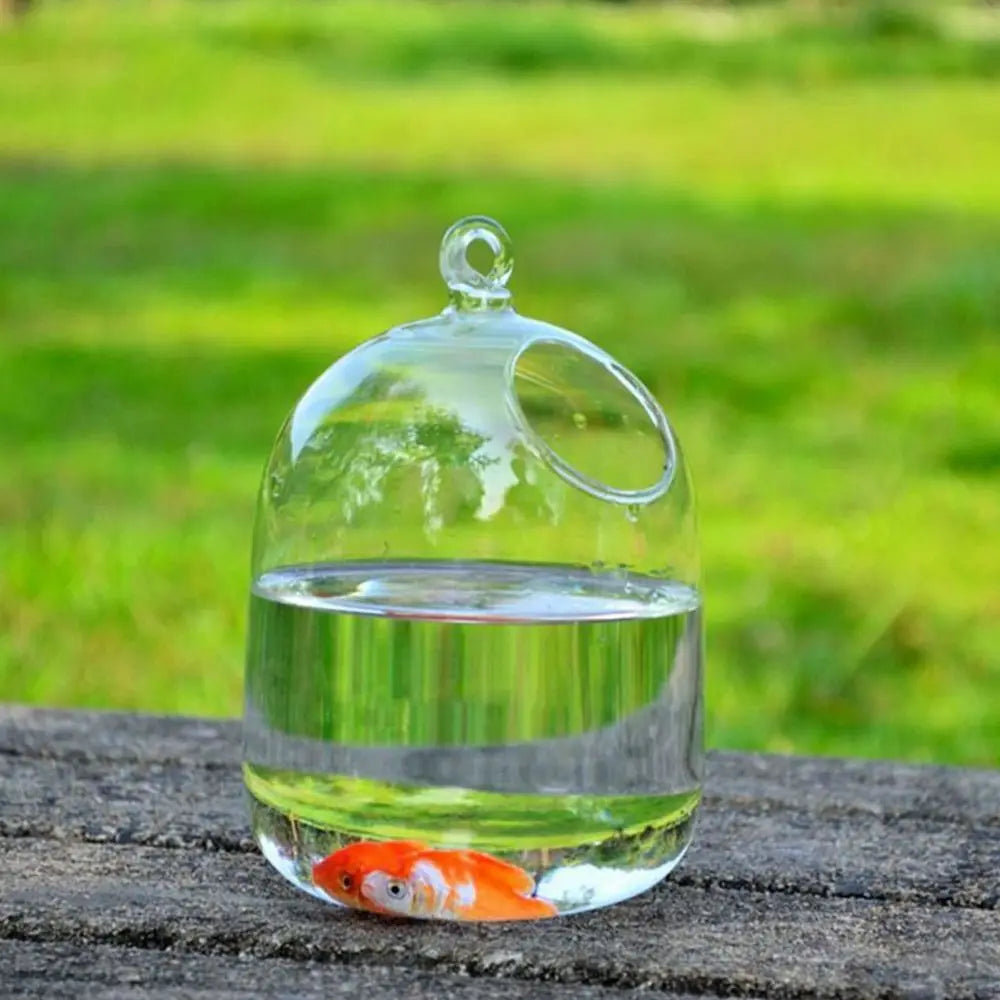 Jarrón hidropónico para colgar en la pared, decoración del hogar, decoración de acuario, pecera de cristal colgante, jarrón, adorno, pecera, pecera