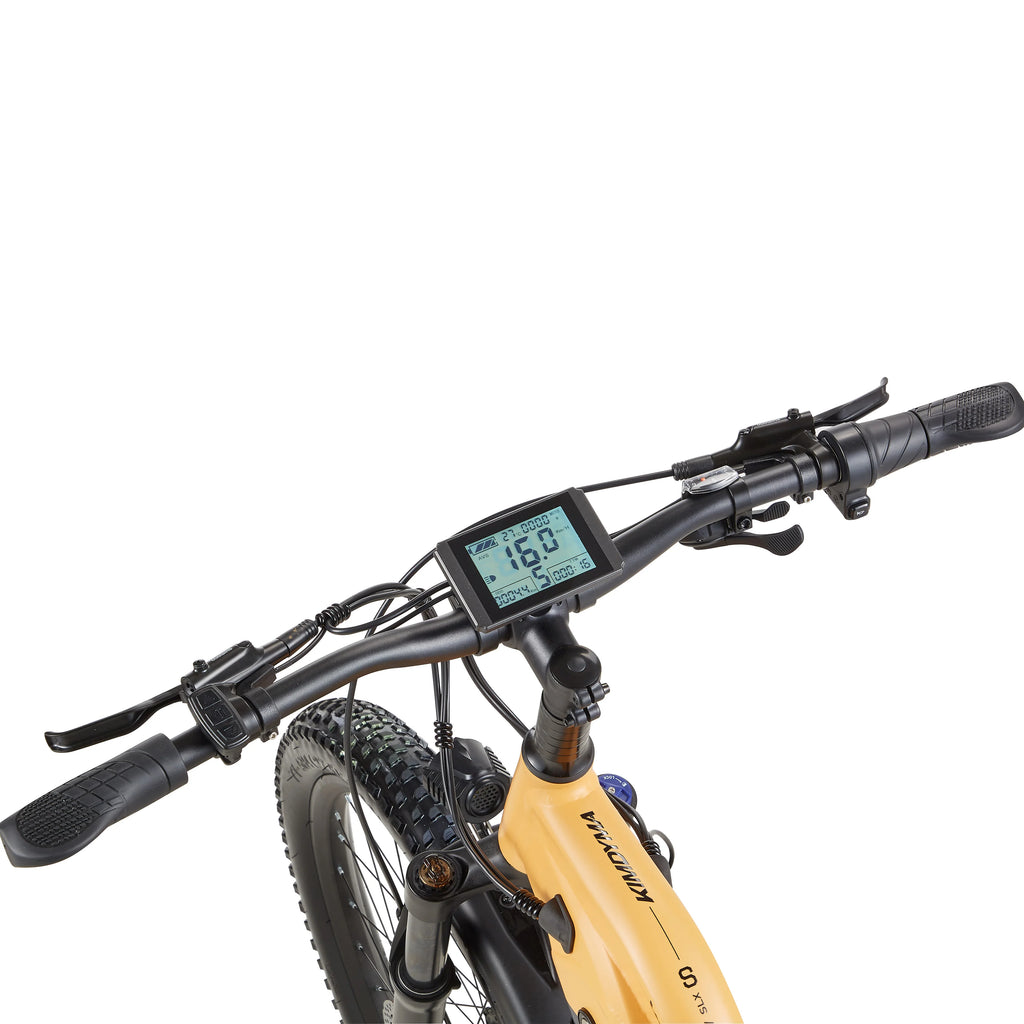 Bicicleta eléctrica KIMDYMA K02, motor de 250W, velocidad máxima de 25 km/h, batería de litio de 48V 20Ah, autonomía de 150 km, frenos de disco hidráulicos, sistema de transmisión de 9 velocidades, ruedas de 27.5 pulgadas, bicicleta de montaña eléctrica