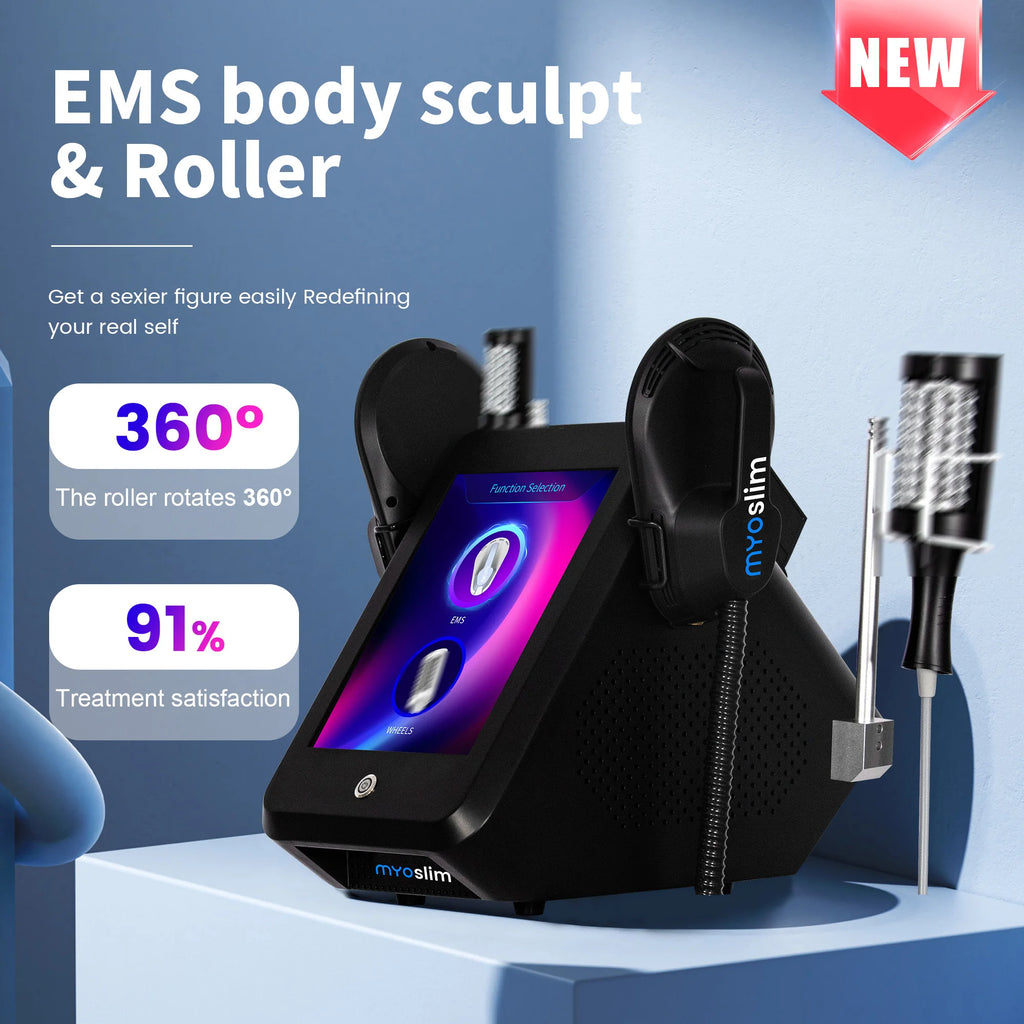 Máquina de Masaje Anticelulítico con Rodillos Internos de Vacío EMS, Rotación de 360 Grados, Pérdida de Peso, Adelgazamiento Corporal, Eliminación de Grasa