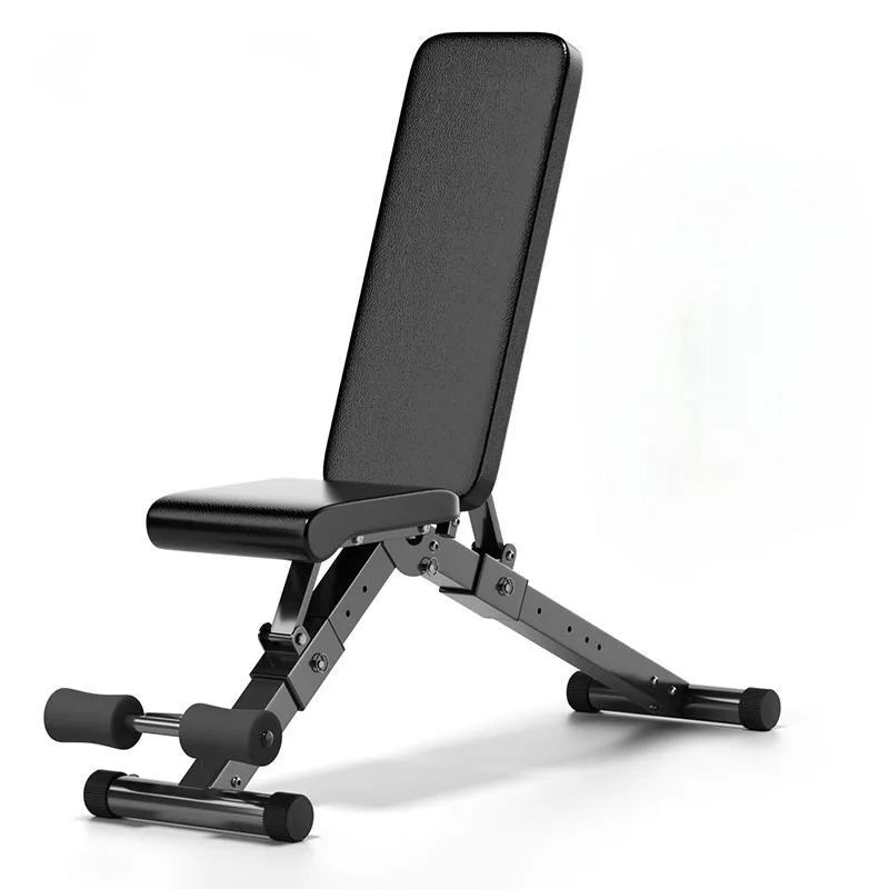 Banco plano plegable multifuncional para entrenamiento con mancuernas, equipo de entrenamiento físico ajustable, máquina de ejercicio para gimnasio en casa
