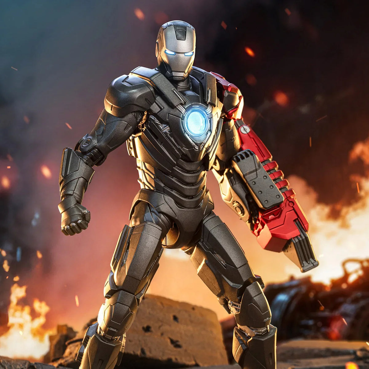 Figura de acción articulada de Iron Man MK29 de ZD Toys, ideal como regalo de cumpleaños.