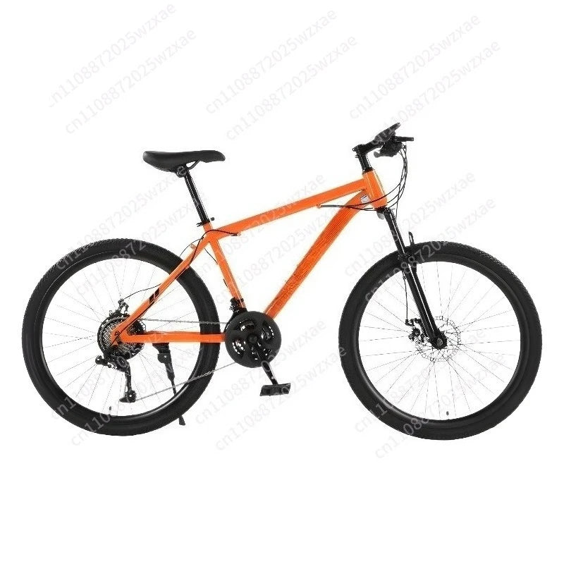 Bicicleta de montaña de acero al carbono, bicicleta de carretera de velocidad variable para hombre y mujer
