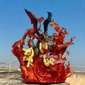 Figura de Anime Pokémon de 30 cm, Charizard ‌ Familia ‌   Figuras de Acción, Estatuas de PVC, Adornos de Escritorio, Colección de Modelos, Juguetes, Regalos