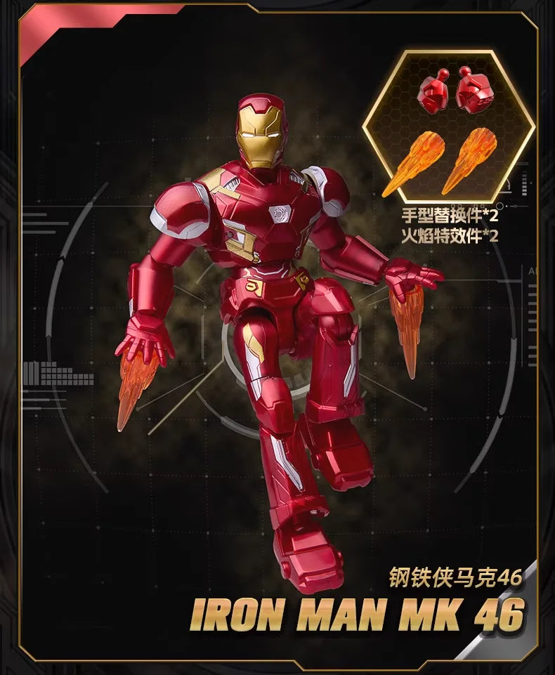 Blokees Marvel Infinity Saga Versión Galáctica Serie 04 Figuras Caja Sorpresa Iron Man Juguetes Coleccionables Anime Regalo para Niño