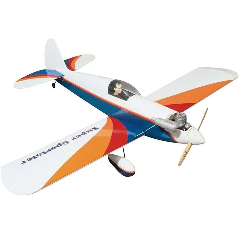 Avión RC Great Planes Super Sportster 40 ARF de Ala Baja, Avión Deportivo de Madera Preensamblado para Pilotos Principiantes