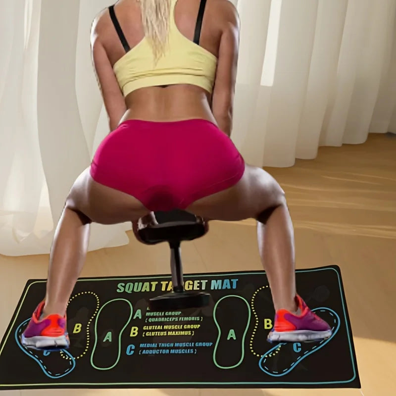 Juego de almohadillas antideslizantes para sentadillas, esteras de entrenamiento duraderas para uso doméstico y en gimnasio, equipo de ejercicio antideslizante, ideal para entusiastas del fitness