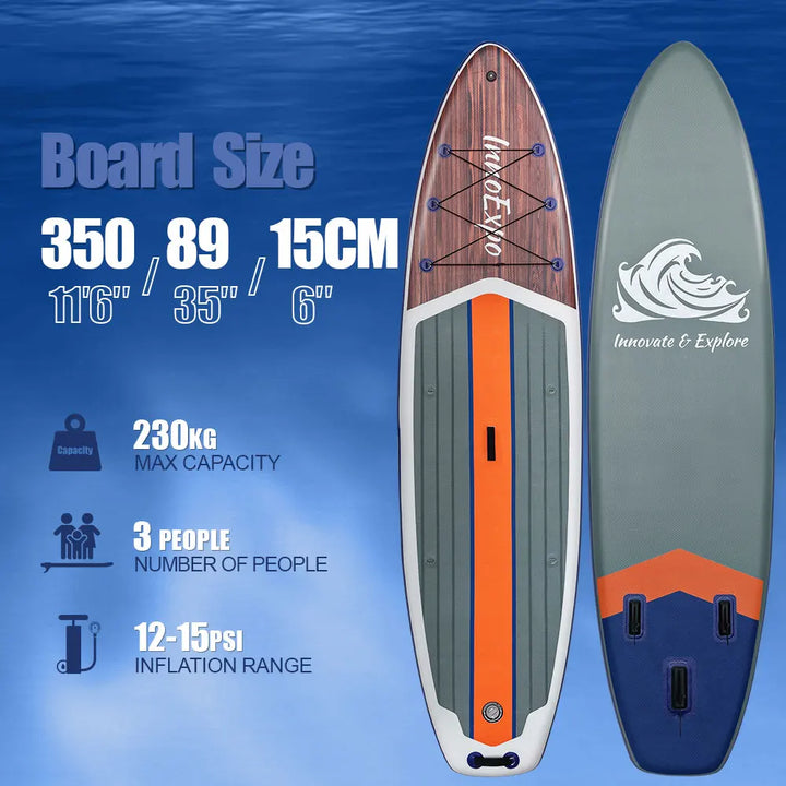 Tabla de Paddle Surf Inflable InnoExpo, Tabla de Surf, Tabla de SUP, Antideslizante, para Deportes Acuáticos