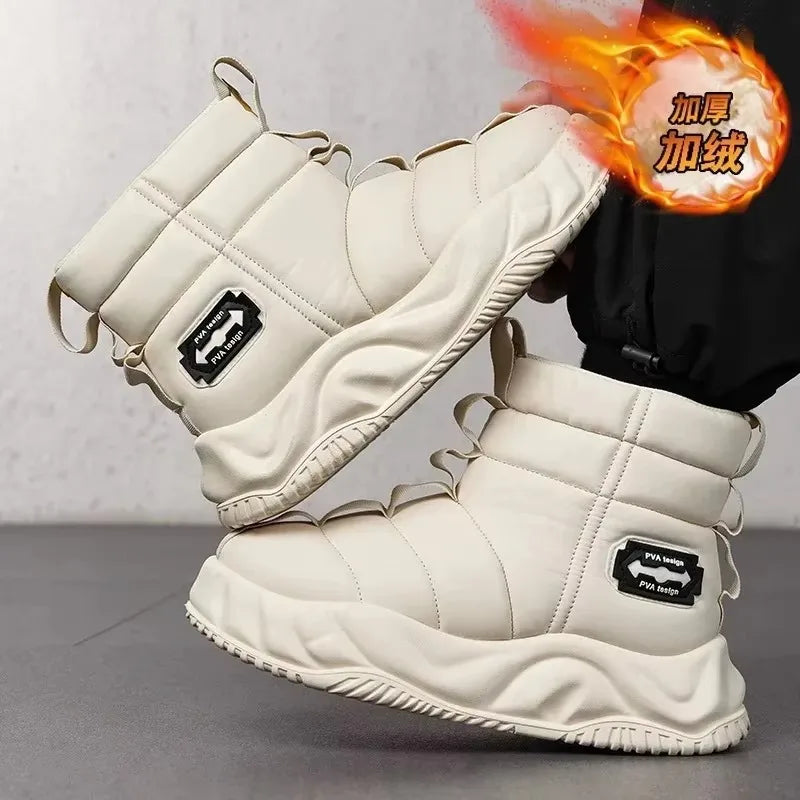2025 Botas de invierno para hombre, extremadamente frías, menos 40 grados, zapatos de algodón cálidos y gruesos de terciopelo de alta calidad, Botas de esquí al aire libre