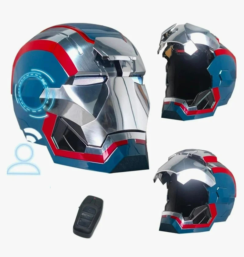Nuevo Casco de Iron Man War Machine Mk5 Mk50 M17, Máscara de Casco 1:1 Abrible con Control por Voz, Colección de Cosplay para Adultos, Adorno, Regalo