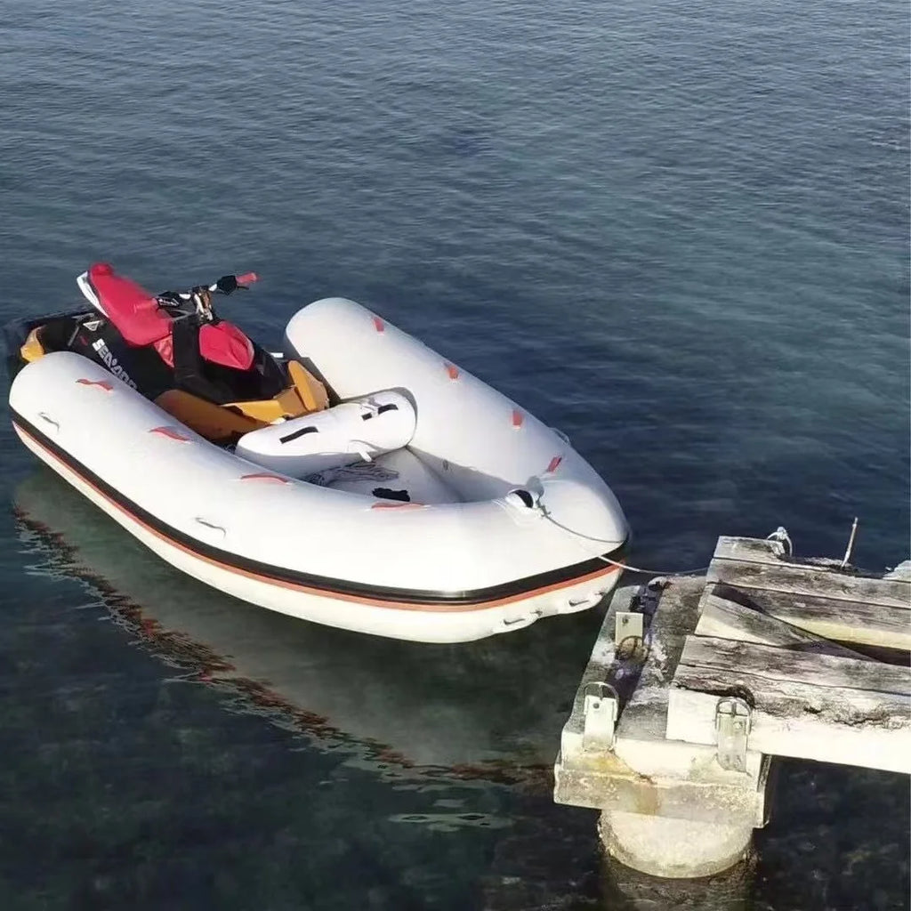 Nuevo Jet Ski inflable tierno para botes de remos, lancha motora de PVC para aguas de lago y océano, uso al aire libre