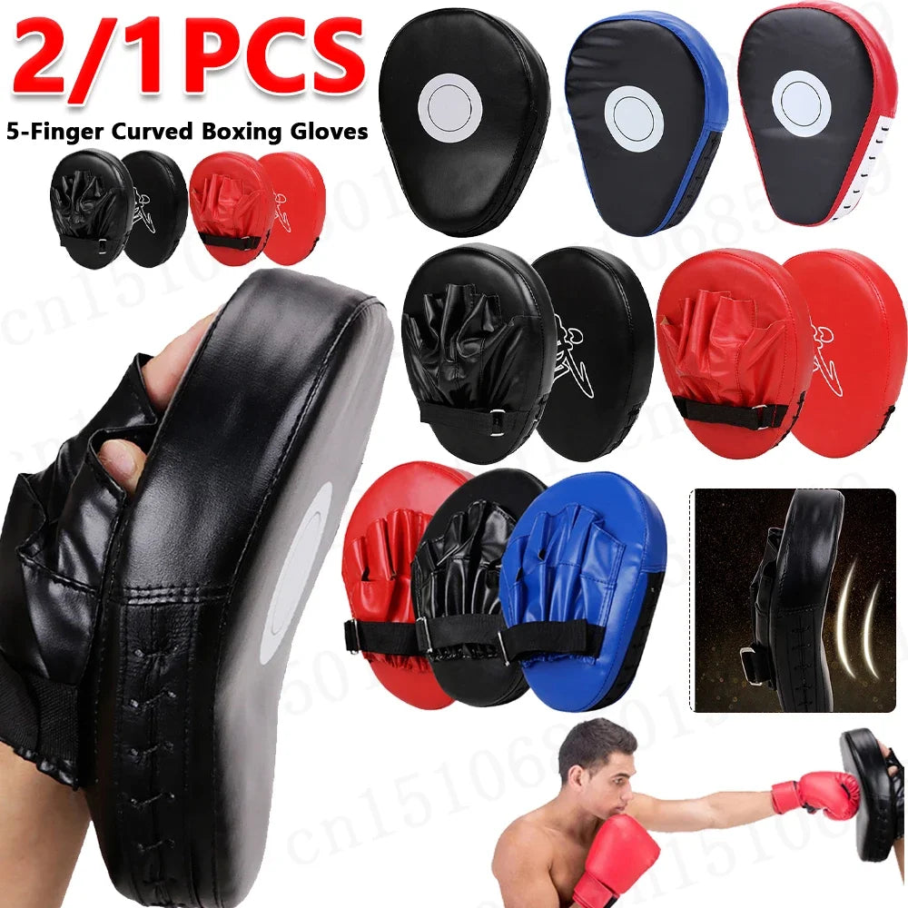 Guantes de Kick Boxing para adultos y niños, bolsa de PU para golpear, Muay Thai, Sanda, entrenamiento de boxeo, 2/1 piezas