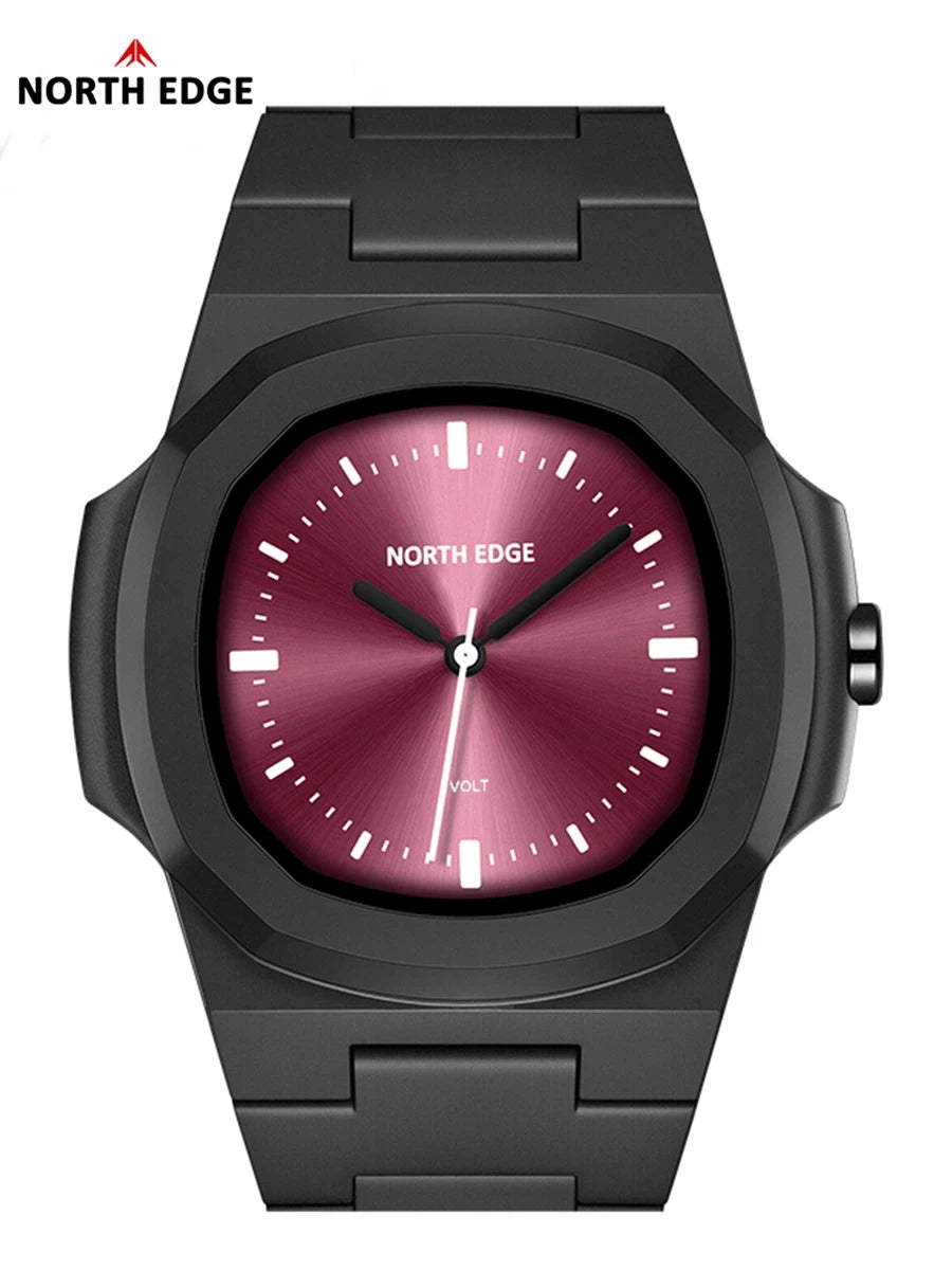 NORTH EDGE 2025 NUEVO VOLT Reloj digital para hombre, deportivo, sumergible 50M, a la moda, sencillo, ligero, cuadrado, para hombre y mujer