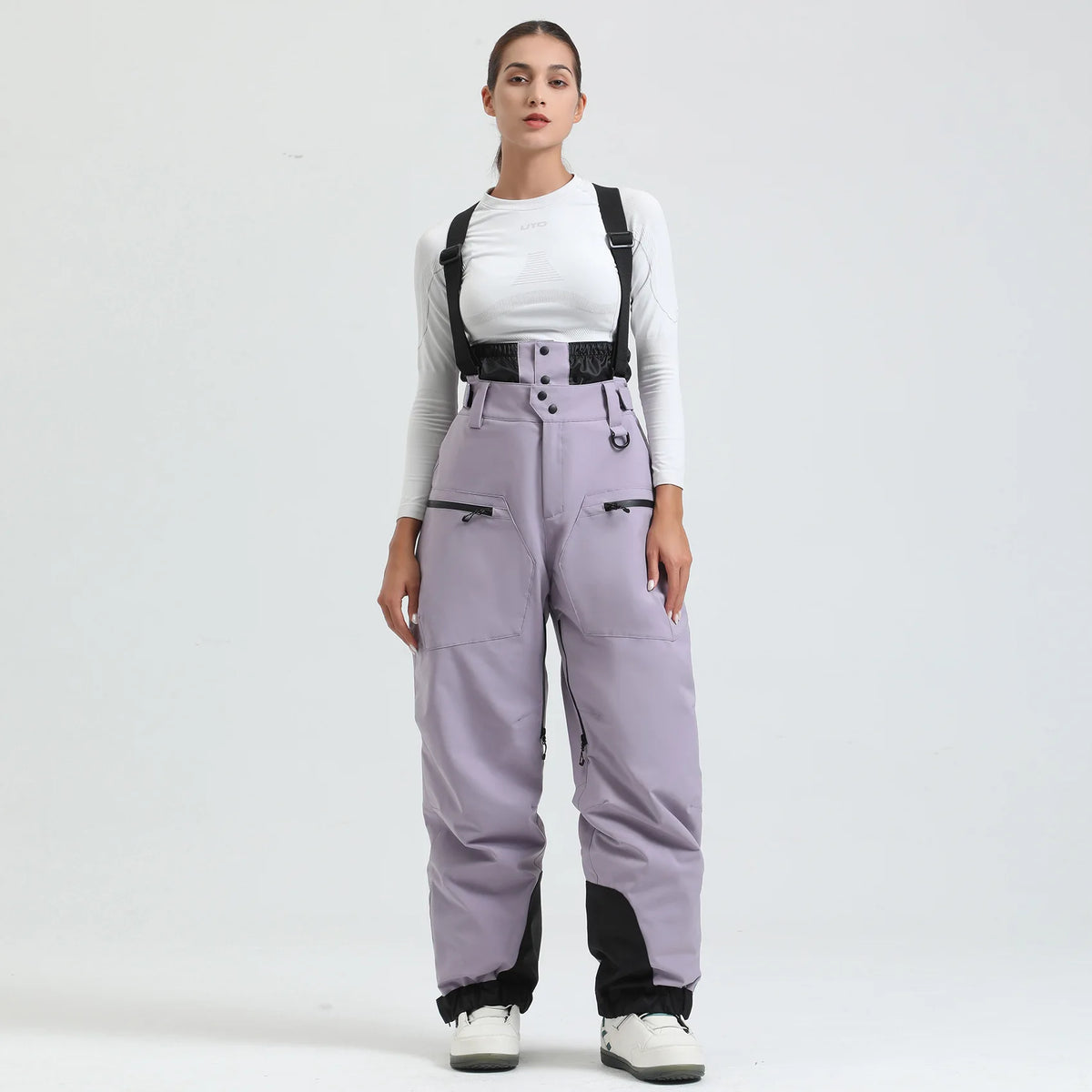 Pantalones de Esquí Gsou para Mujer, Impermeables, para Deportes de Montaña, Invierno, para Hombre y Mujer, Overoles de Snowboard con Tirantes, Pantalones de Nieve Cálidos para -40 Grados
