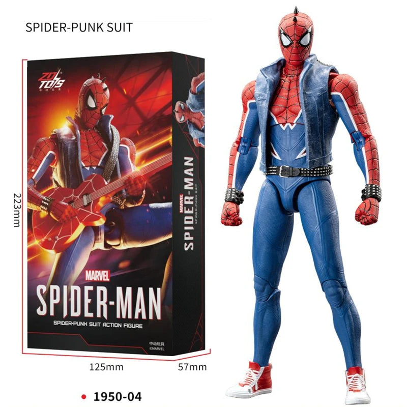 ZD Toys Marvel Avengers Iron Man Figura de acción MK3 MK6 MK50 Spider-Man: No Way Home Scarlet Spider Figura de acción coleccionable Regalo