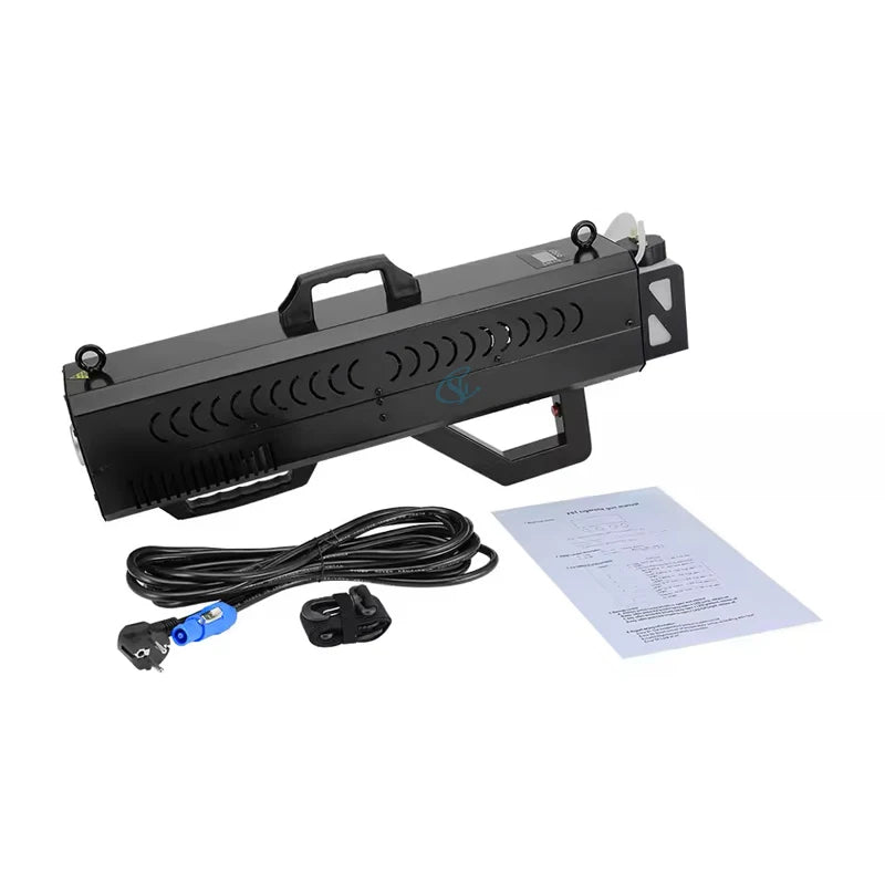 Pistola de humo LED RGB de 1500W, equipo de efectos especiales para escenarios, pulverizador de humo para DJ, discotecas, fiestas y bodas