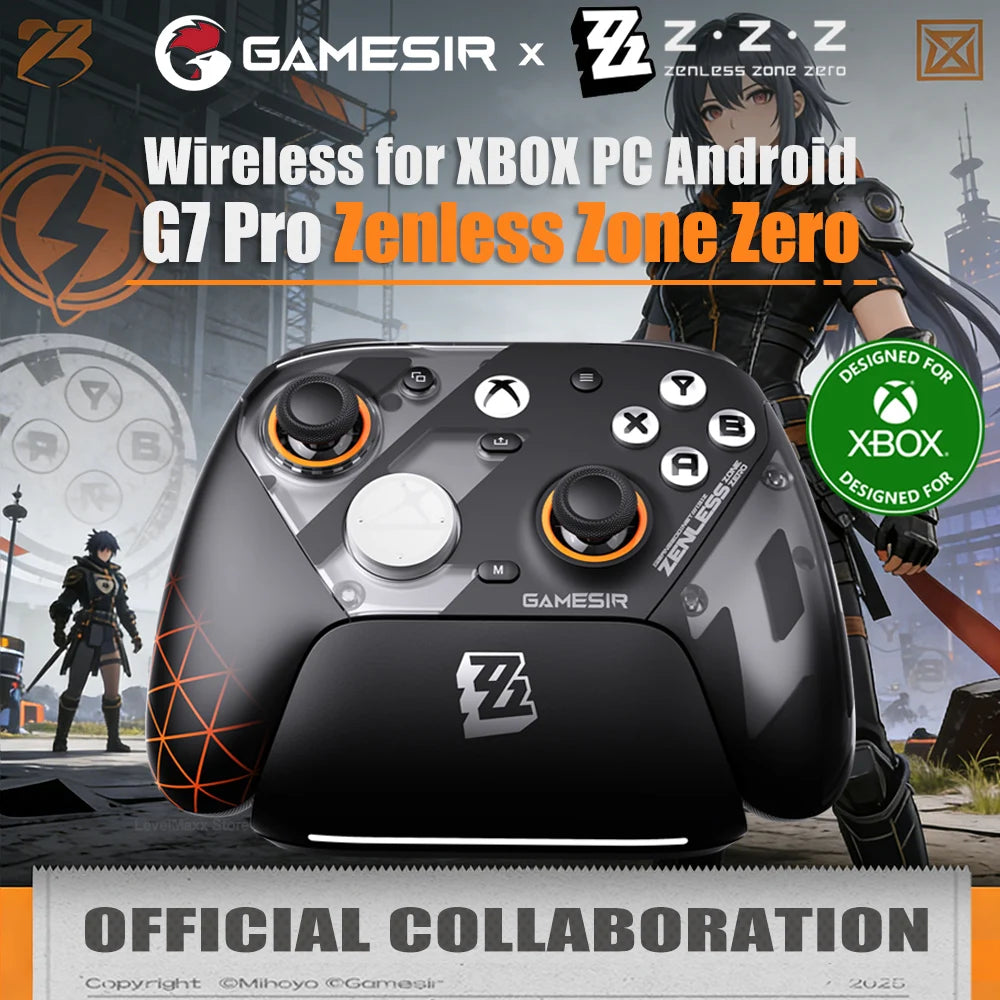 Gamesir G7 Pro Zenless Zone Zero ZZZ Mando inalámbrico para PC, Xbox, Bluetooth, Gamepad para Xbox Series S X One, Pack de lujo