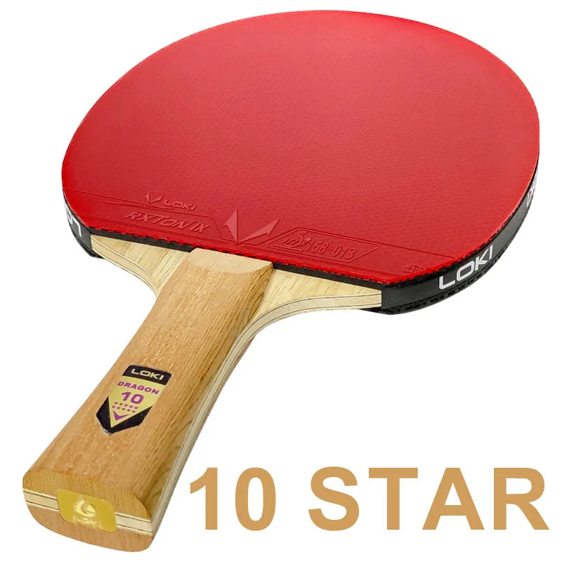 Raqueta de tenis de mesa LOKI Original serie Dragon raqueta de Ping Pong Paddle Bat profesional 6/7/8/9/10 estrellas para jugadores de todos los niveles
