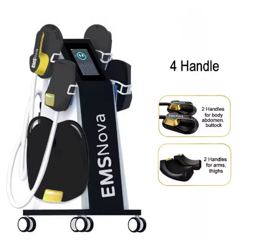 Máquina Profesional Ems Ultra Pro RF para Esculpir el Cuerpo, Moldear la Figura, Estimulador Muscular Zero Hiemt Neo con 4 Manijas para Salón