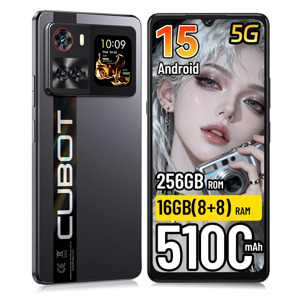[Envíos desde Polonia] Cubot X100 Android 15 5100mAh 33W NFC Smartphone 5G 6.88" 16GB(8+8) RAM 256GB ROM Teléfono Móvil 64MP