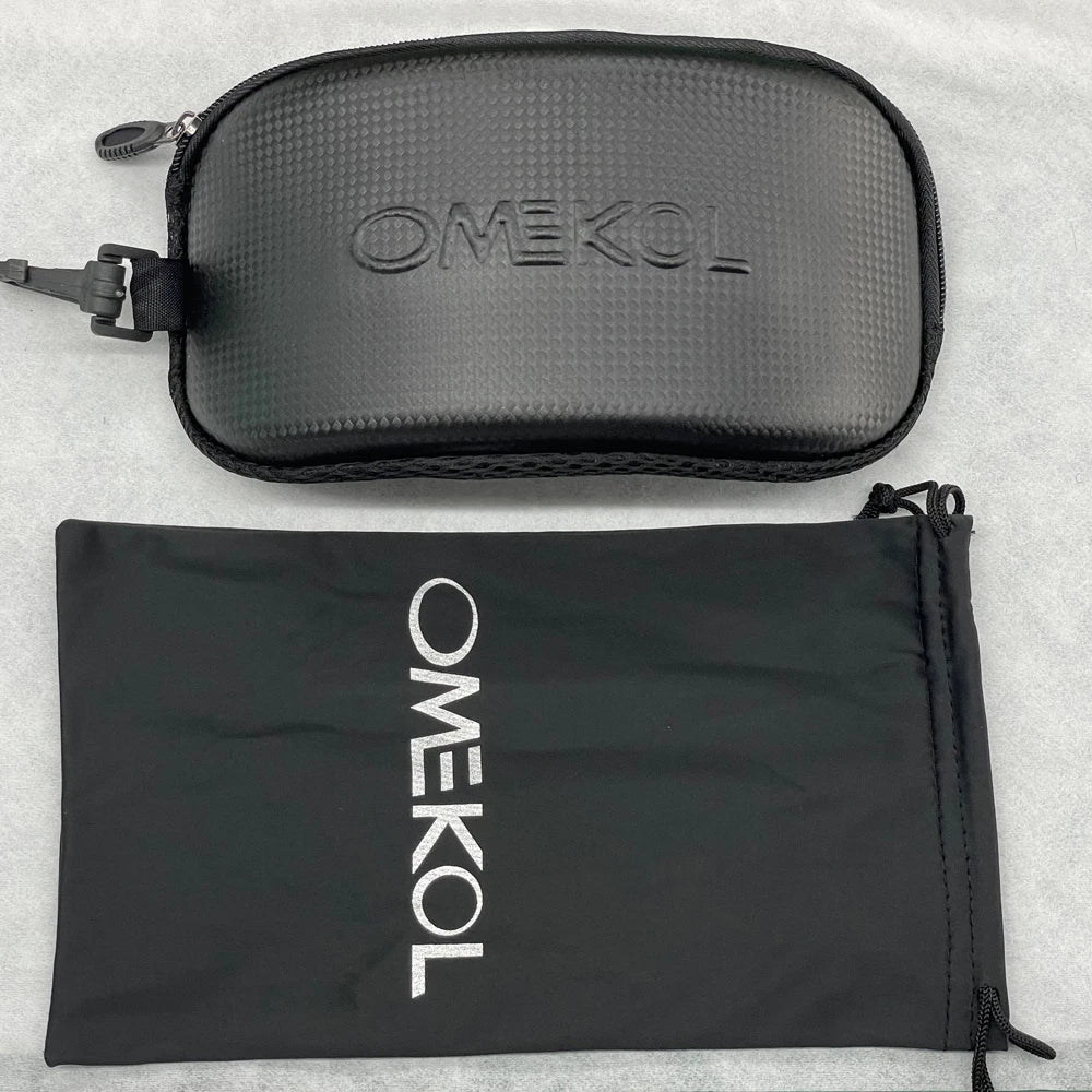 OMEKOL, gafas de esquí de seguridad antiniebla sin marco ligeras para hombres y mujeres, gafas de Snowboard para nieve, gafas para moto de Motocross y moto de nieve