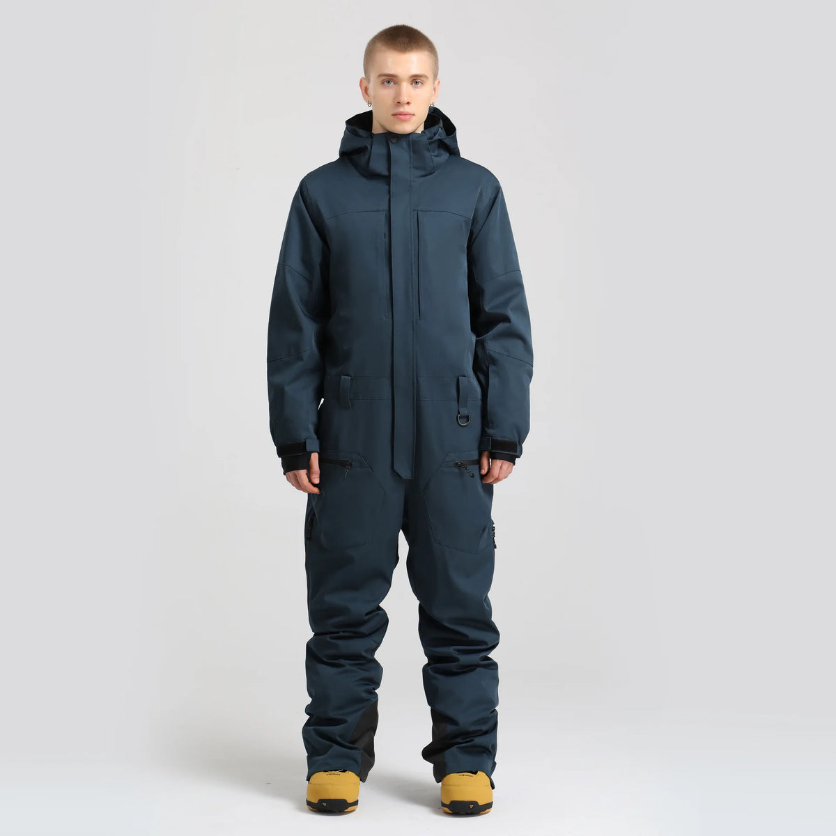GSOU SNOW-Chaqueta de esquí para hombre, ropa de esquí de una pieza, mono de Snowboard, conjunto de chaqueta y pantalones, ropa de abrigo de invierno impermeable a prueba de viento con aislamiento