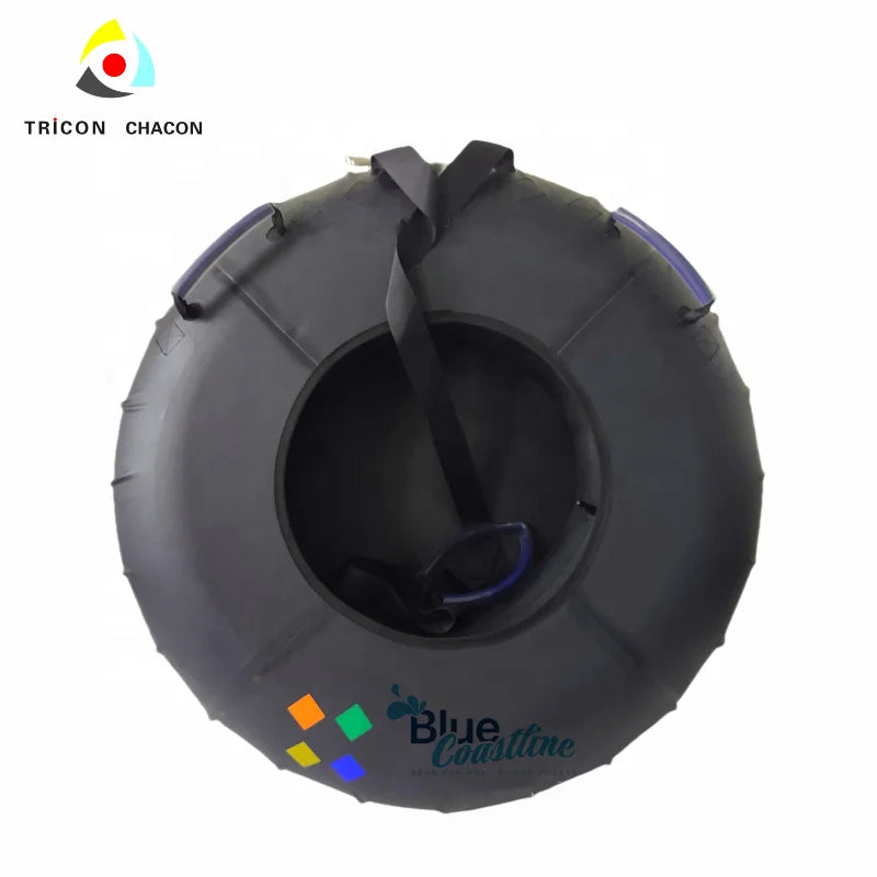 Tubo de Nieve Inflable para Deportes de Invierno para Adultos, con Base Rígida, Cubierta de Tela de PVC Resistente al Frío, Trineo