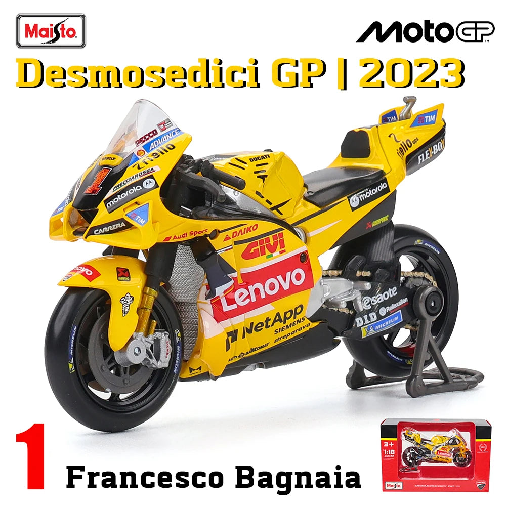 Maisto 1:18 2025 BK8 Gresini Racing Ducati Lenovo Team Moto GP  casting motorcycle Model collection gift toy