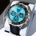 Reloj de cuarzo de lujo para hombre OLEVS 2875, cronógrafo multifunción, fase lunar, fecha, esfera con diamantes, reloj de cuarzo resistente al agua para hombre, tendencia
