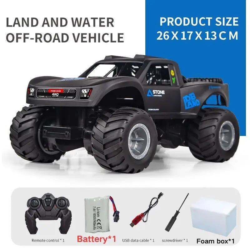 Coche teledirigido anfibio 4WD 2.4G todoterreno resistente al agua, vehículo de escalada JJRC Q156, camión monstruo de drift, juguetes para niños